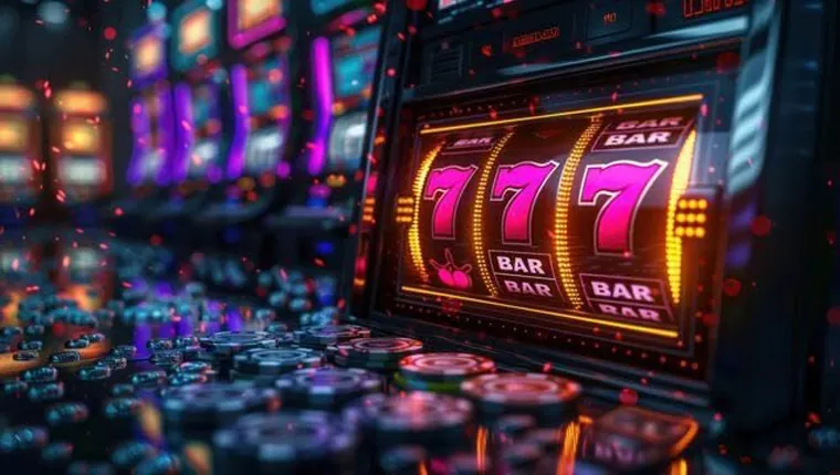 A digital illustration representing fair gaming with dice, playing cards, and a balanced scale on a golden background, emphasizing transparency and integrity at 747.live.