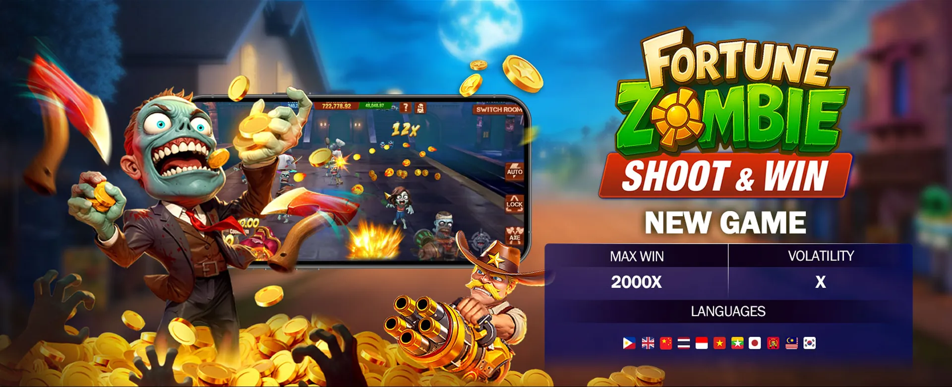 Dynamic scene showcasing 747.live online casino and sports betting environment